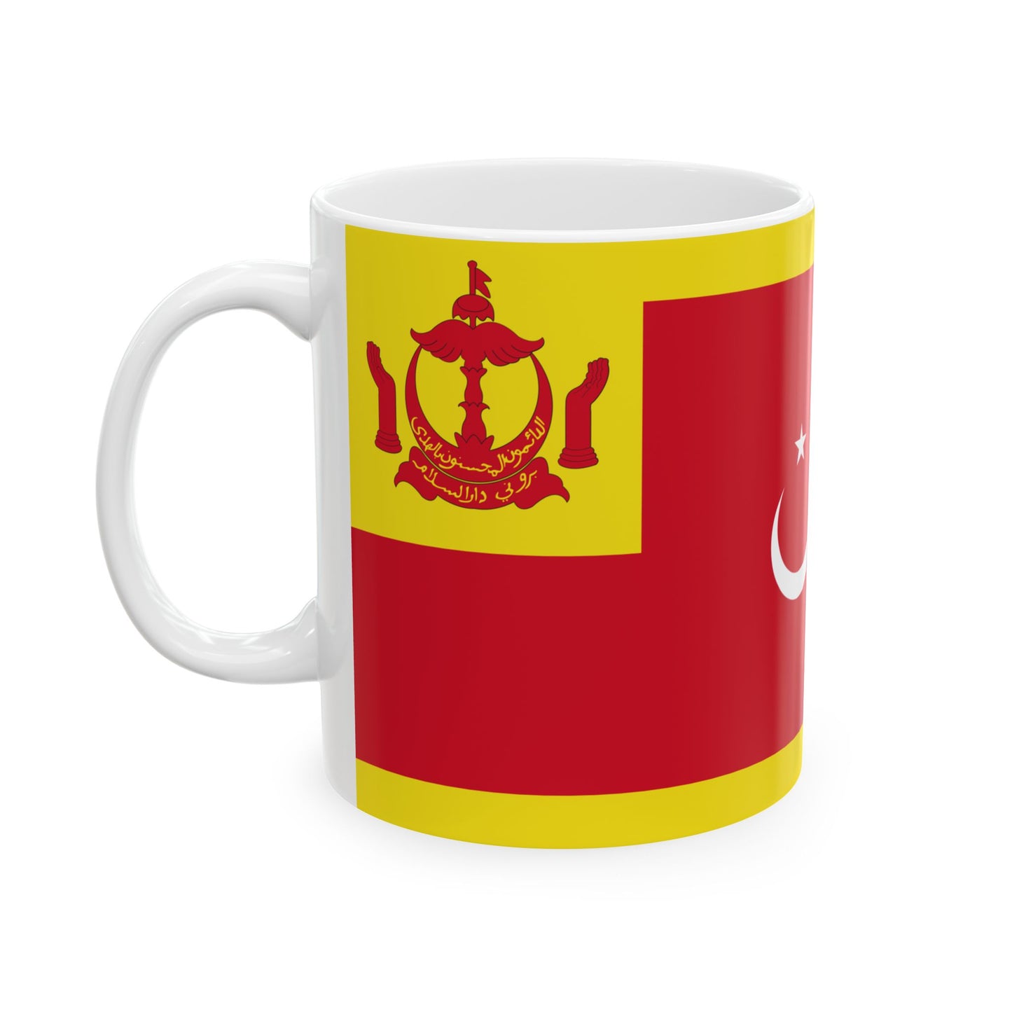 Flag of the Begawan Pehin Siraja Khatib (Brunei) White Coffee Mug-Go Mug Yourself
