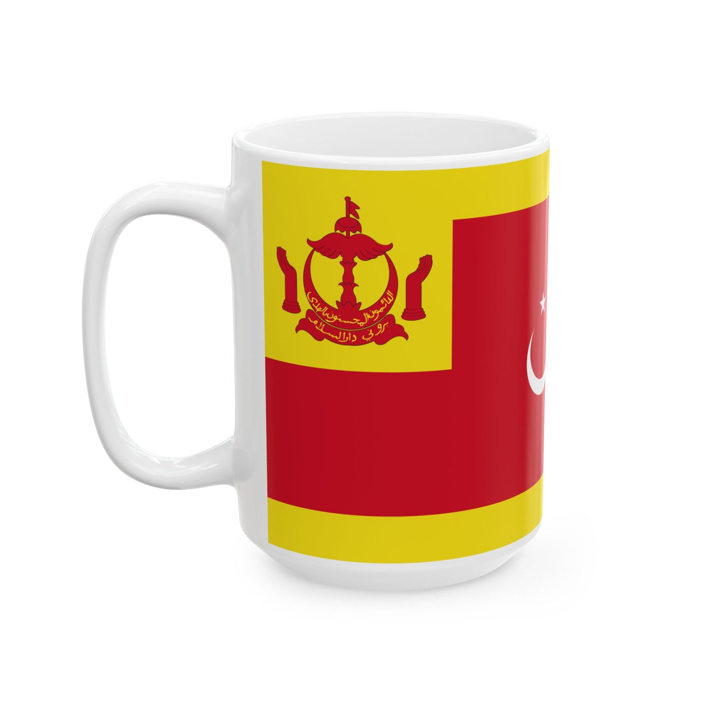 Flag of the Begawan Pehin Siraja Khatib (Brunei) White Coffee Mug-Go Mug Yourself