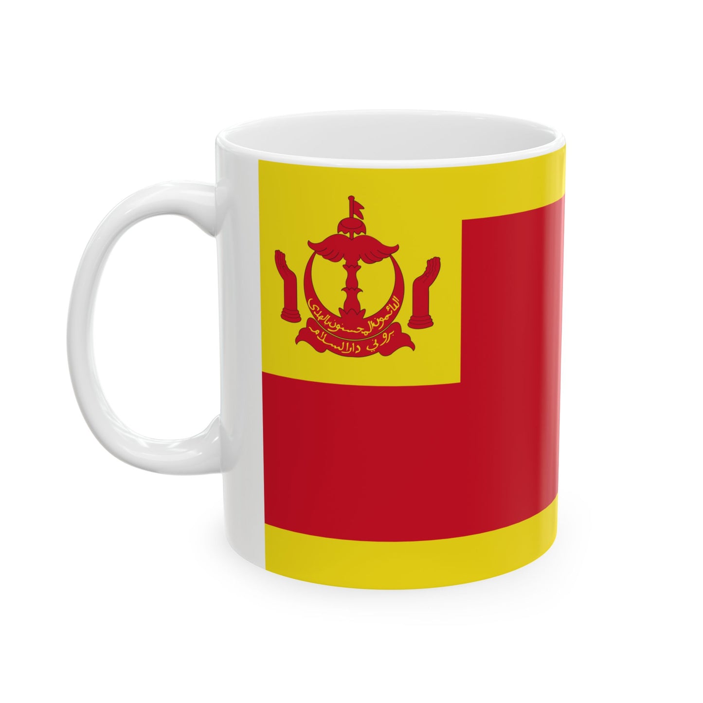 Flag of the Begawan Pehin Udana Khatib (Brunei) White Coffee Mug-Go Mug Yourself