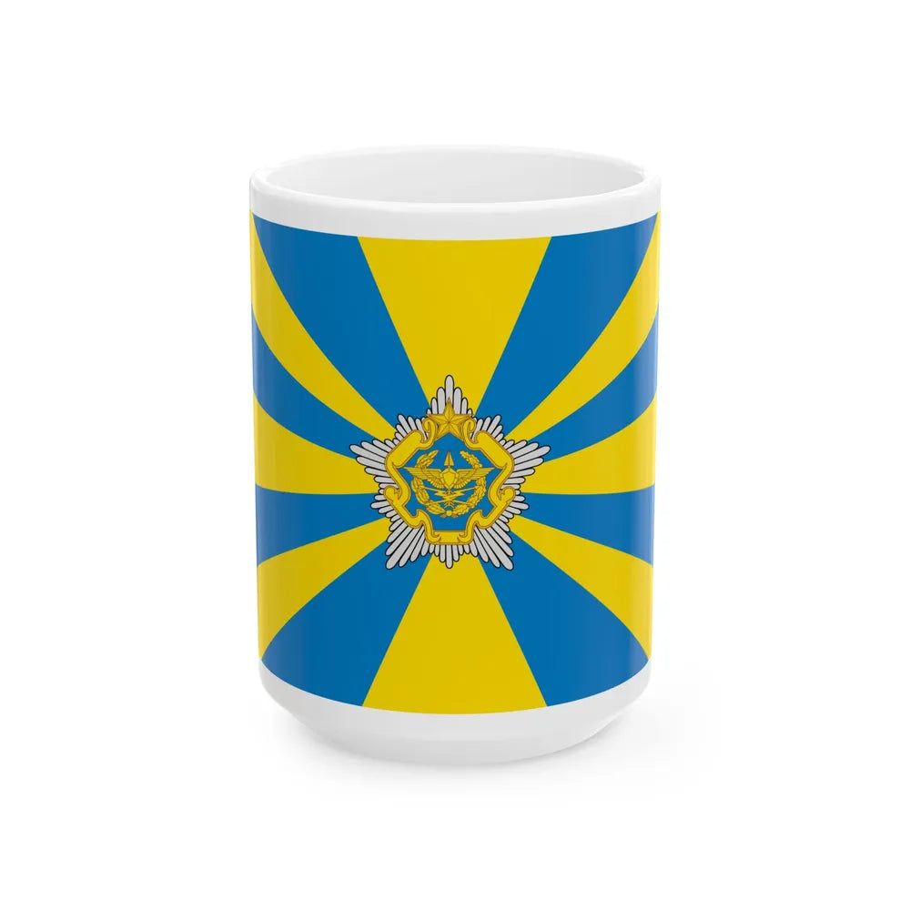 Flag of the Belarusian Air Force (Belarus) White Coffee Mug 15oz - Go Mug Yourself