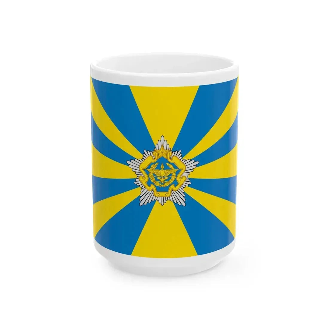 Flag of the Belarusian Air Force (Belarus) White Coffee Mug 15oz - Go Mug Yourself