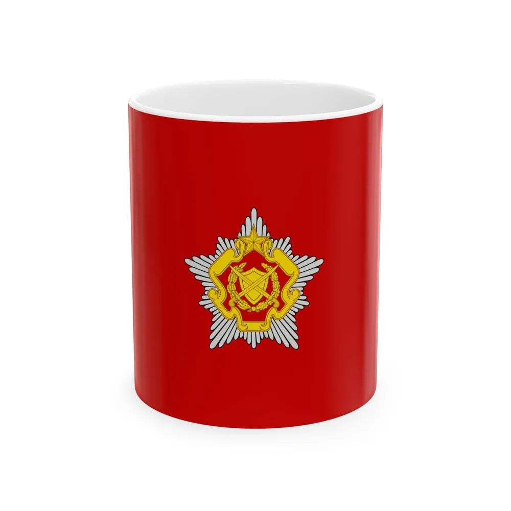 Flag of the Belarusian Land Forces (Belarus) White Coffee Mug 11oz - Go Mug Yourself