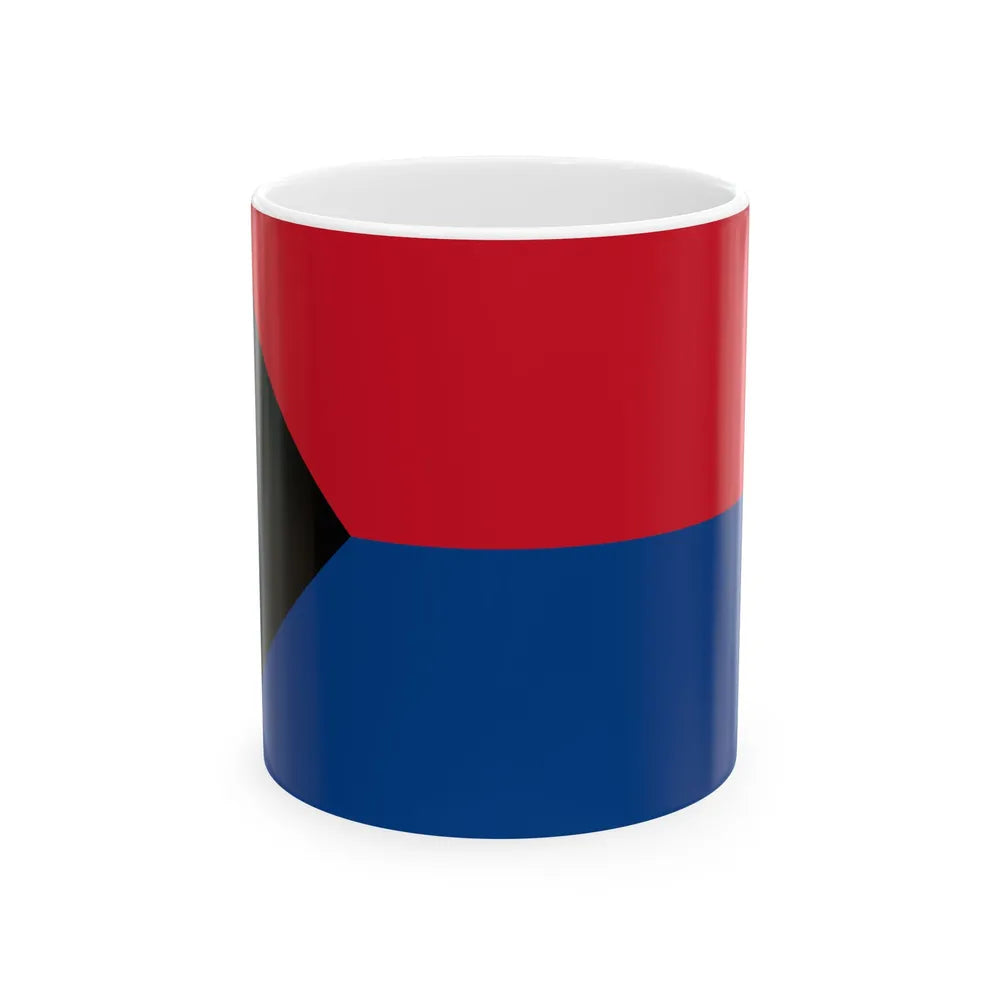 Flag of the Belize Peoples Development Movement (Belize) White Coffee Mug 11oz - Go Mug Yourself