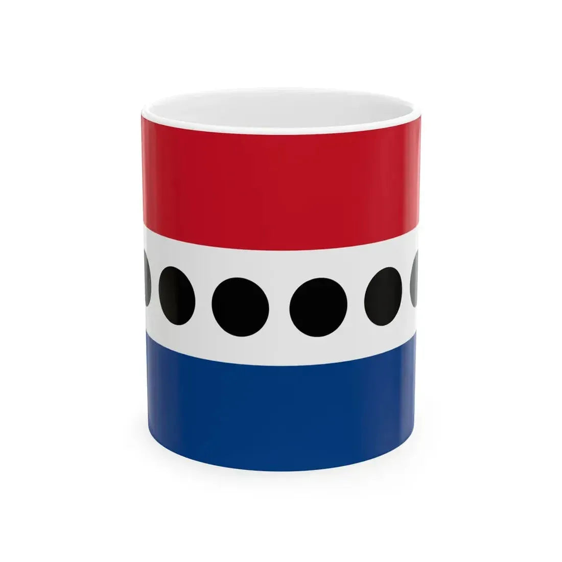 Flag of the Belize United Democratic Party (Belize) White Coffee Mug 11oz - Go Mug Yourself