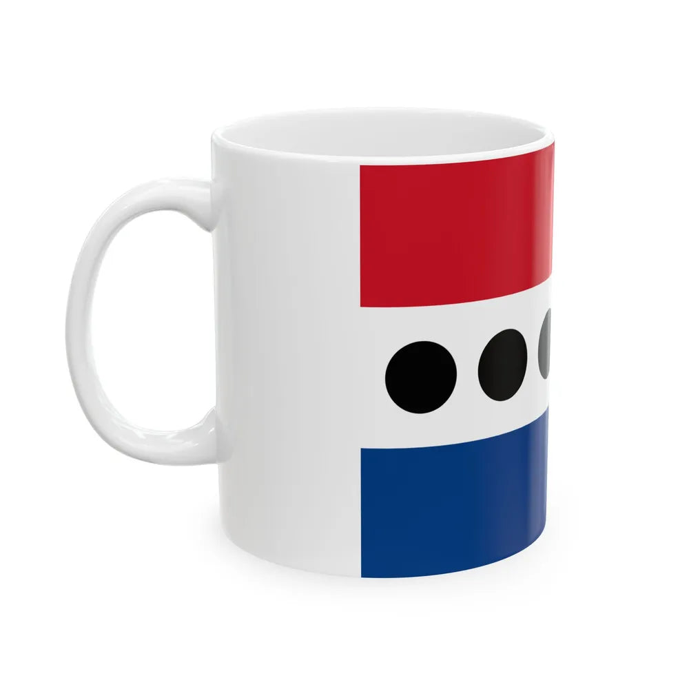 Flag of the Belize United Democratic Party (Belize) White Coffee Mug - Go Mug Yourself