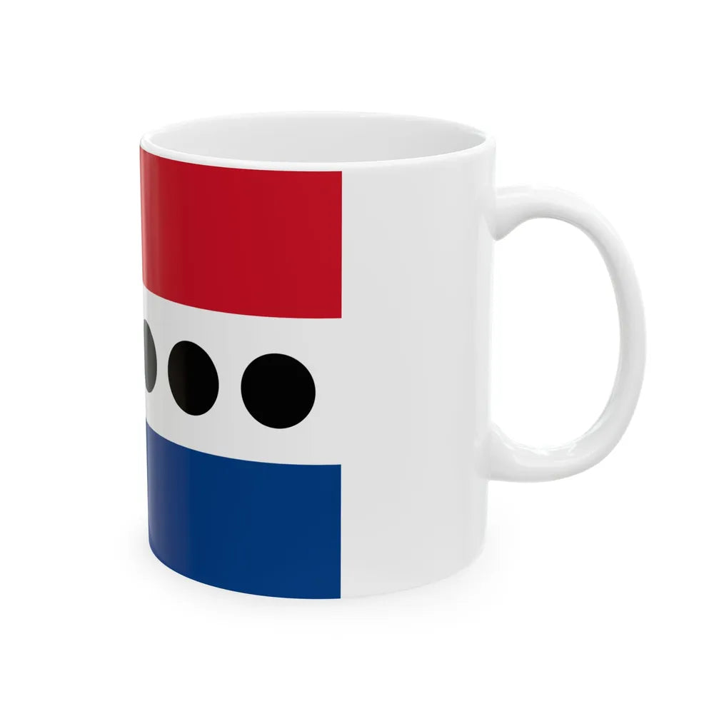 Flag of the Belize United Democratic Party (Belize) White Coffee Mug - Go Mug Yourself