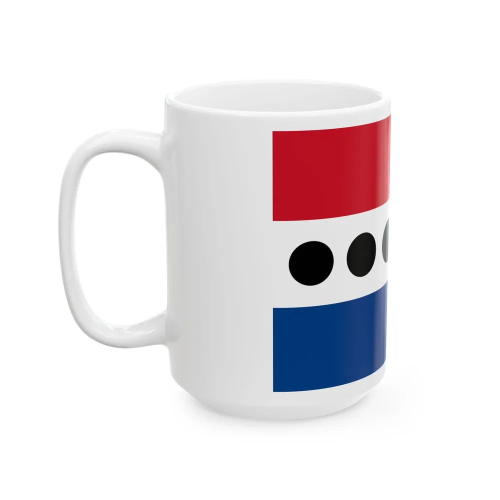 Flag of the Belize United Democratic Party (Belize) White Coffee Mug - Go Mug Yourself
