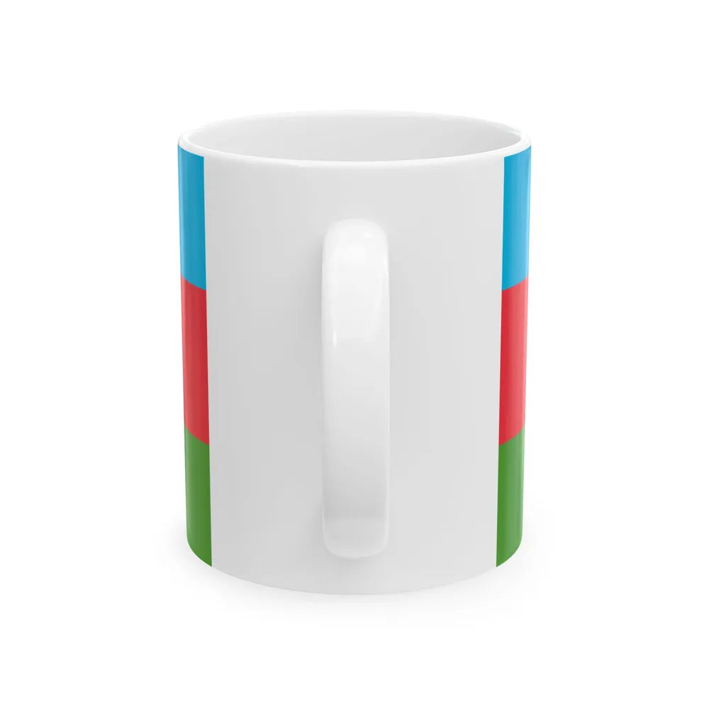 Flag of the Border Regiments Reverse (Azerbaijan) White Coffee Mug - Go Mug Yourself