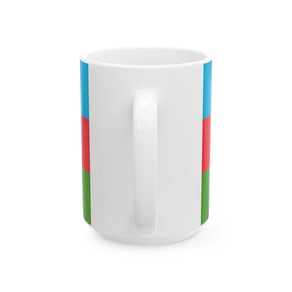 Flag of the Border Regiments Reverse (Azerbaijan) White Coffee Mug - Go Mug Yourself