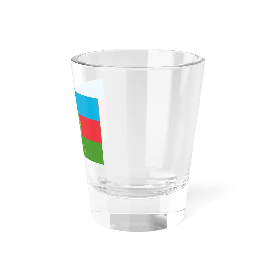 Flag of the Border Units State Border Service of Azerbaijan Reverse (Azerbaijan) Shot Glass 1.5oz - Go Mug Yourself