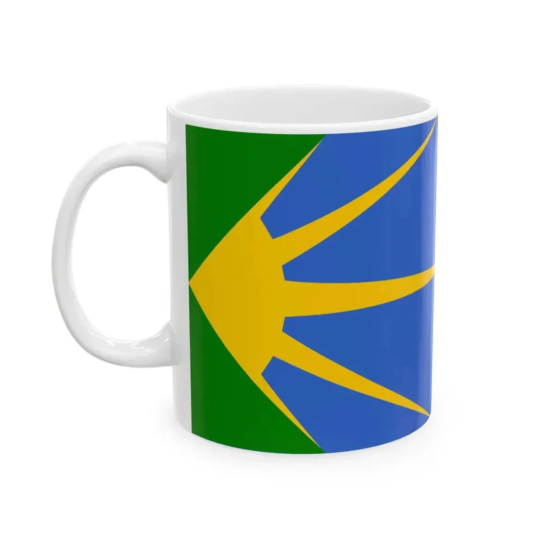 Flag of the Bosilovo Municipality North Macedonia (North Macedonia) White Coffee Mug - Go Mug Yourself