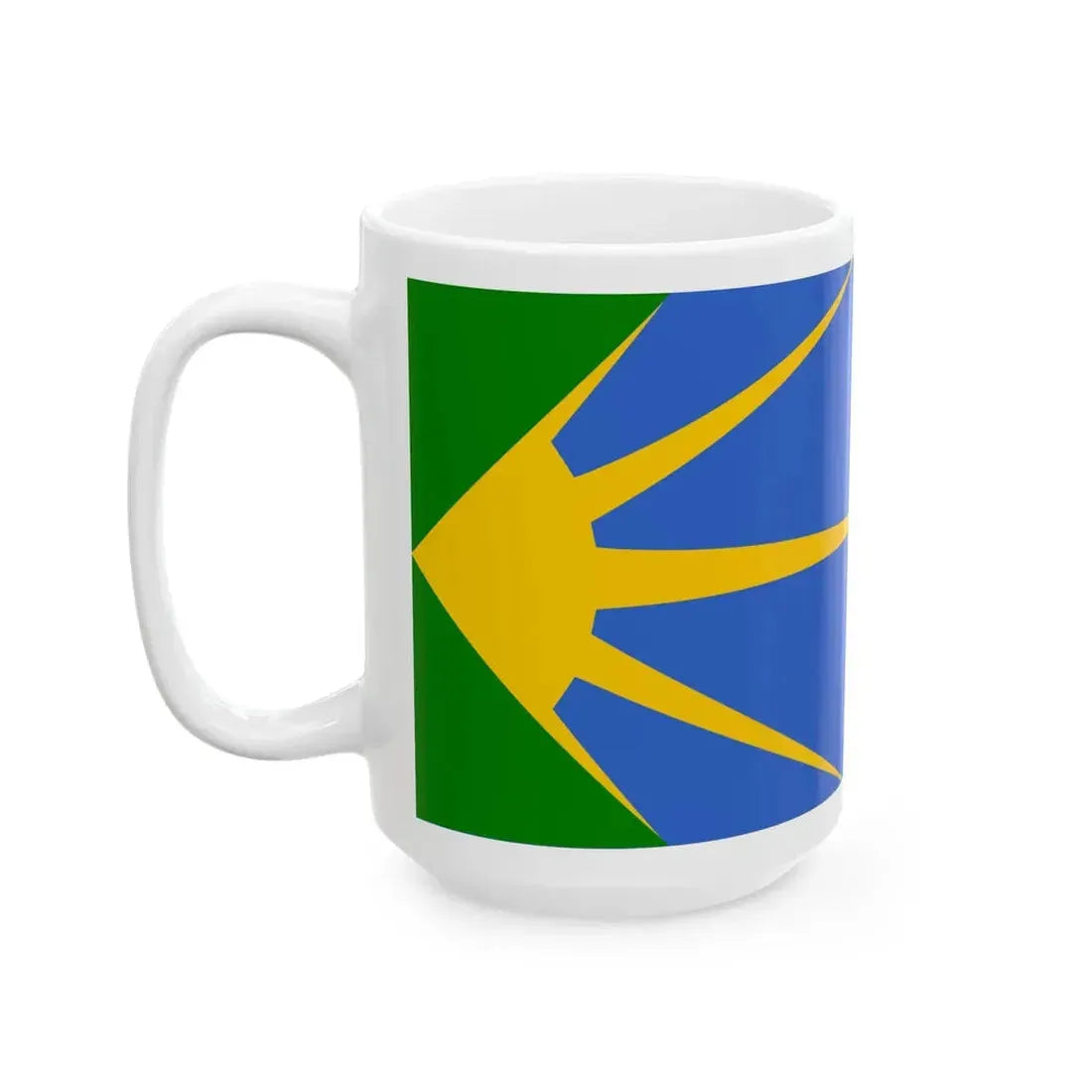 Flag of the Bosilovo Municipality North Macedonia (North Macedonia) White Coffee Mug - Go Mug Yourself