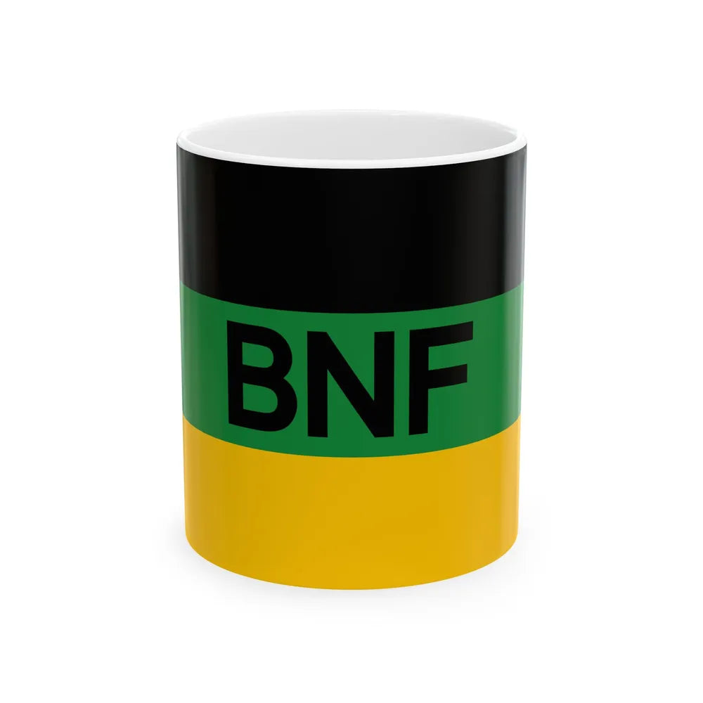 Flag of the Botswana National Front (Botswana) White Coffee Mug 11oz - Go Mug Yourself