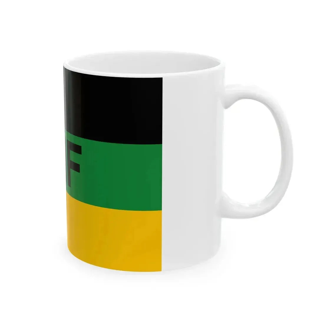 Flag of the Botswana National Front (Botswana) White Coffee Mug - Go Mug Yourself