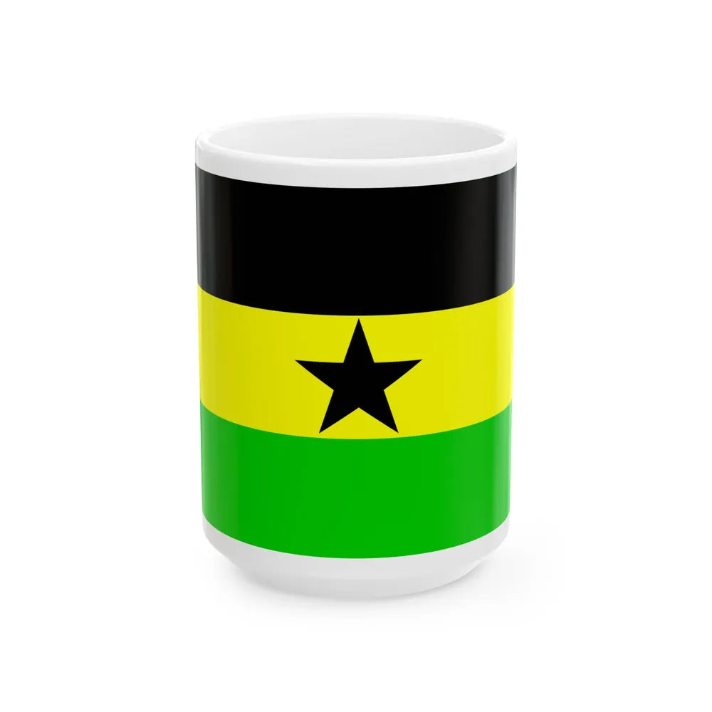 Flag of the Botswana Peoples Party (Botswana) White Coffee Mug 15oz - Go Mug Yourself