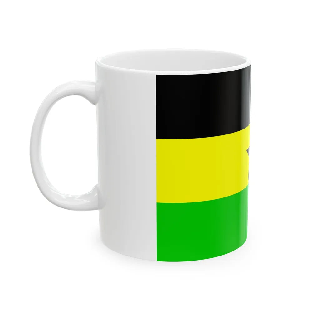 Flag of the Botswana Peoples Party (Botswana) White Coffee Mug - Go Mug Yourself