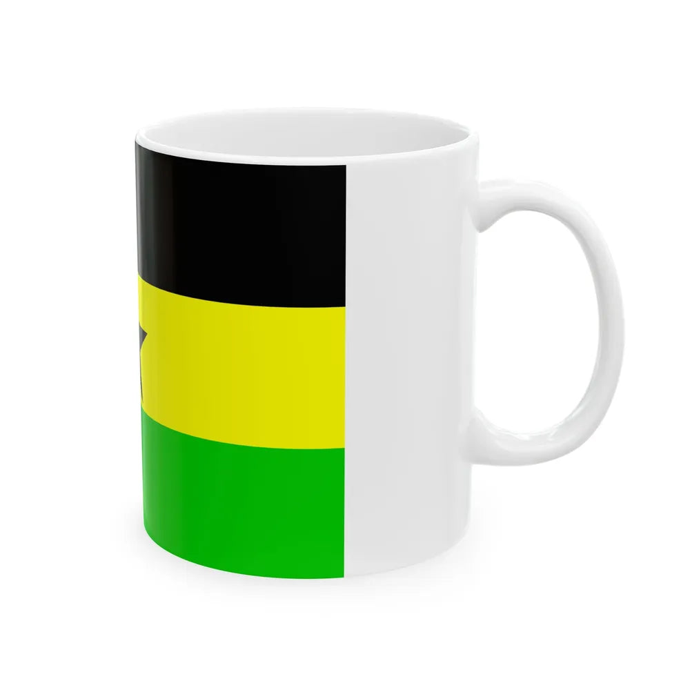 Flag of the Botswana Peoples Party (Botswana) White Coffee Mug - Go Mug Yourself