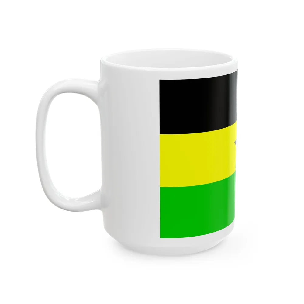 Flag of the Botswana Peoples Party (Botswana) White Coffee Mug - Go Mug Yourself