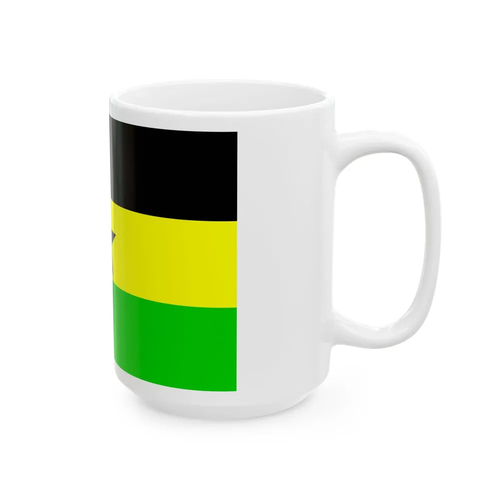 Flag of the Botswana Peoples Party (Botswana) White Coffee Mug - Go Mug Yourself