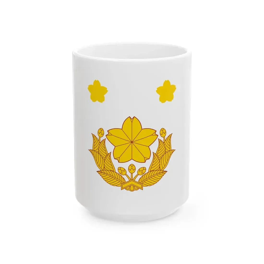 Flag of the Brigade Commander of the Ground Self-Defense Force Japan (Japan) White Coffee Mug 15oz - Go Mug Yourself