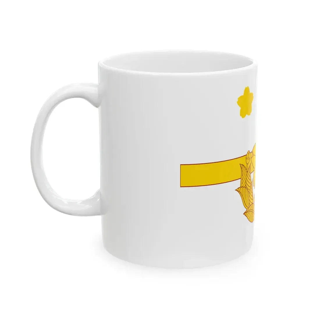 Flag of the Brigadier of the Ground Self-Defense Force Japan (Japan) White Coffee Mug - Go Mug Yourself