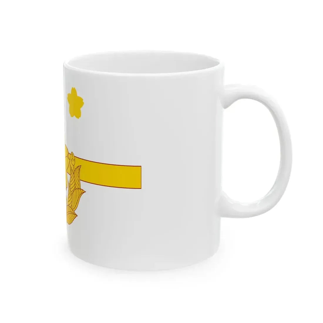 Flag of the Brigadier of the Ground Self-Defense Force Japan (Japan) White Coffee Mug - Go Mug Yourself
