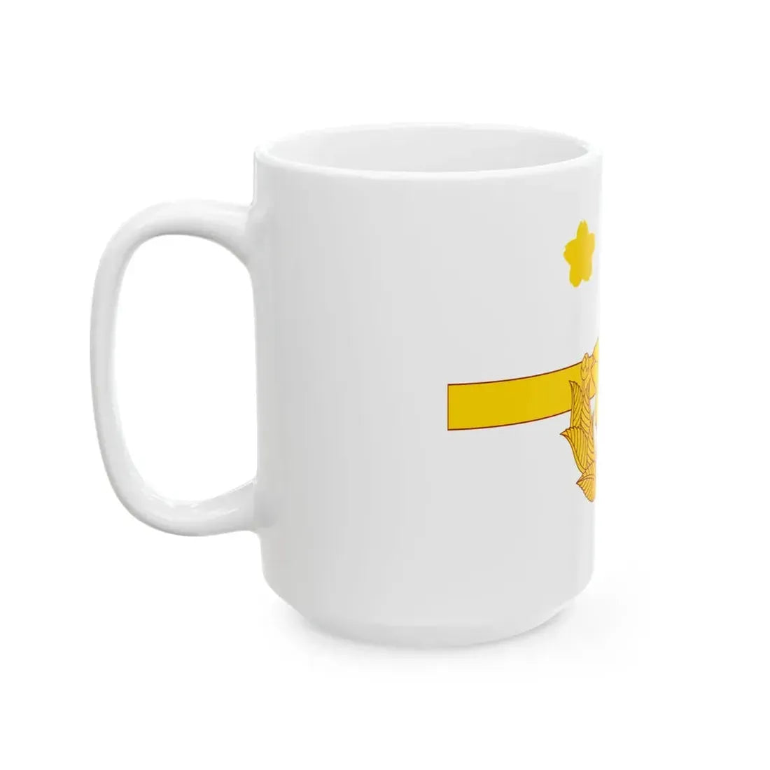 Flag of the Brigadier of the Ground Self-Defense Force Japan (Japan) White Coffee Mug - Go Mug Yourself