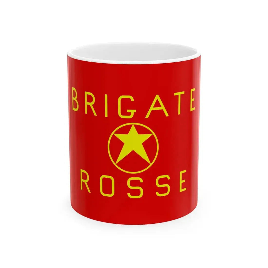 Flag of the Brigate Rosse (Italy) White Coffee Mug 11oz - Go Mug Yourself