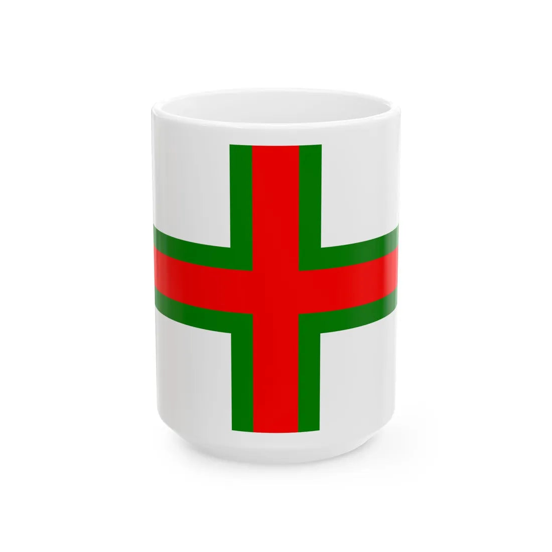 Flag of the British and Irish Steam Packet Company (Ireland) White Coffee Mug 15oz - Go Mug Yourself