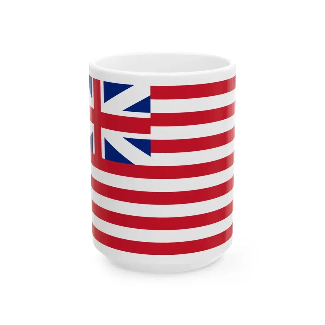 Flag of the British East India Company 1707 (India) White Coffee Mug 15oz - Go Mug Yourself