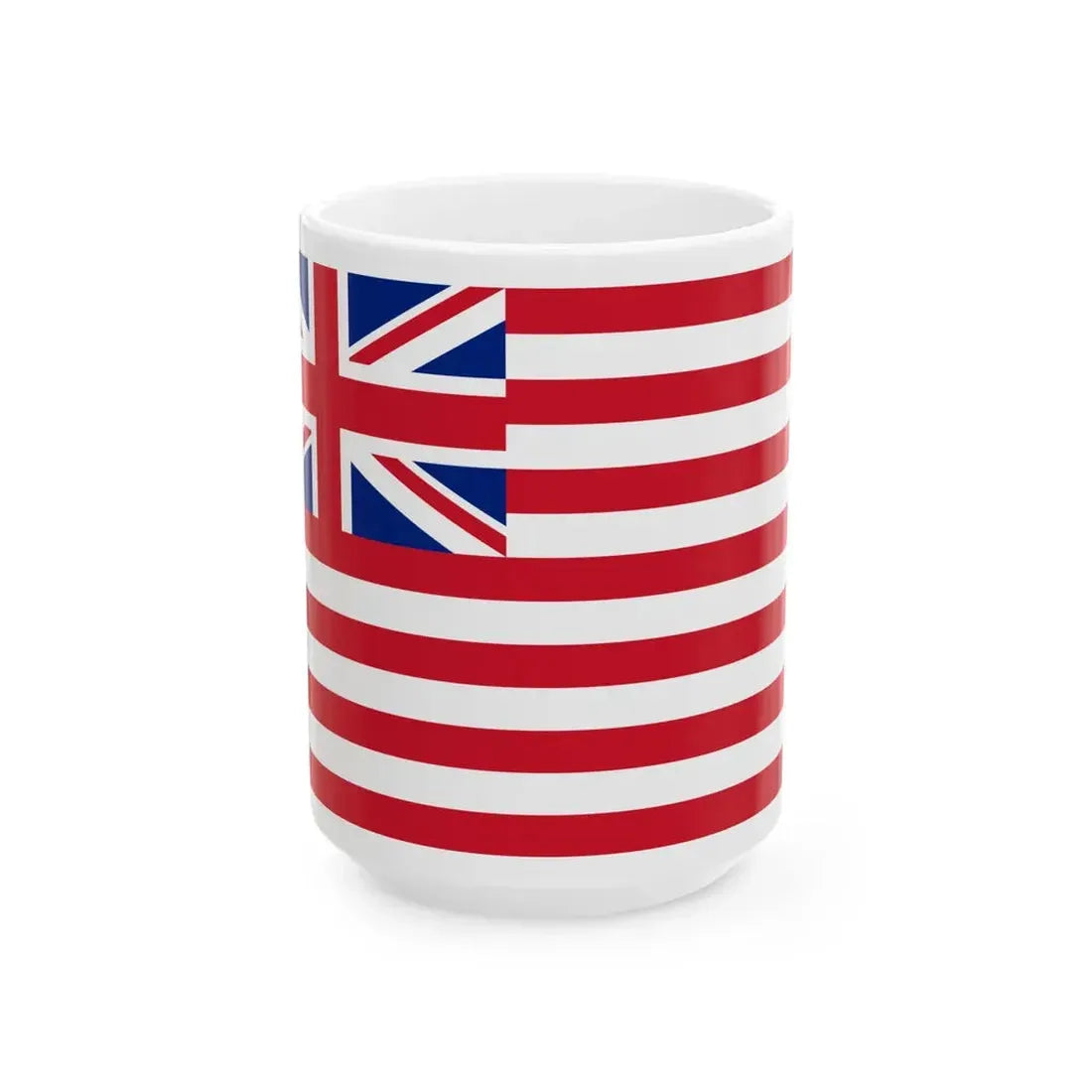 Flag of the British East India Company 1801 (India) White Coffee Mug 15oz - Go Mug Yourself