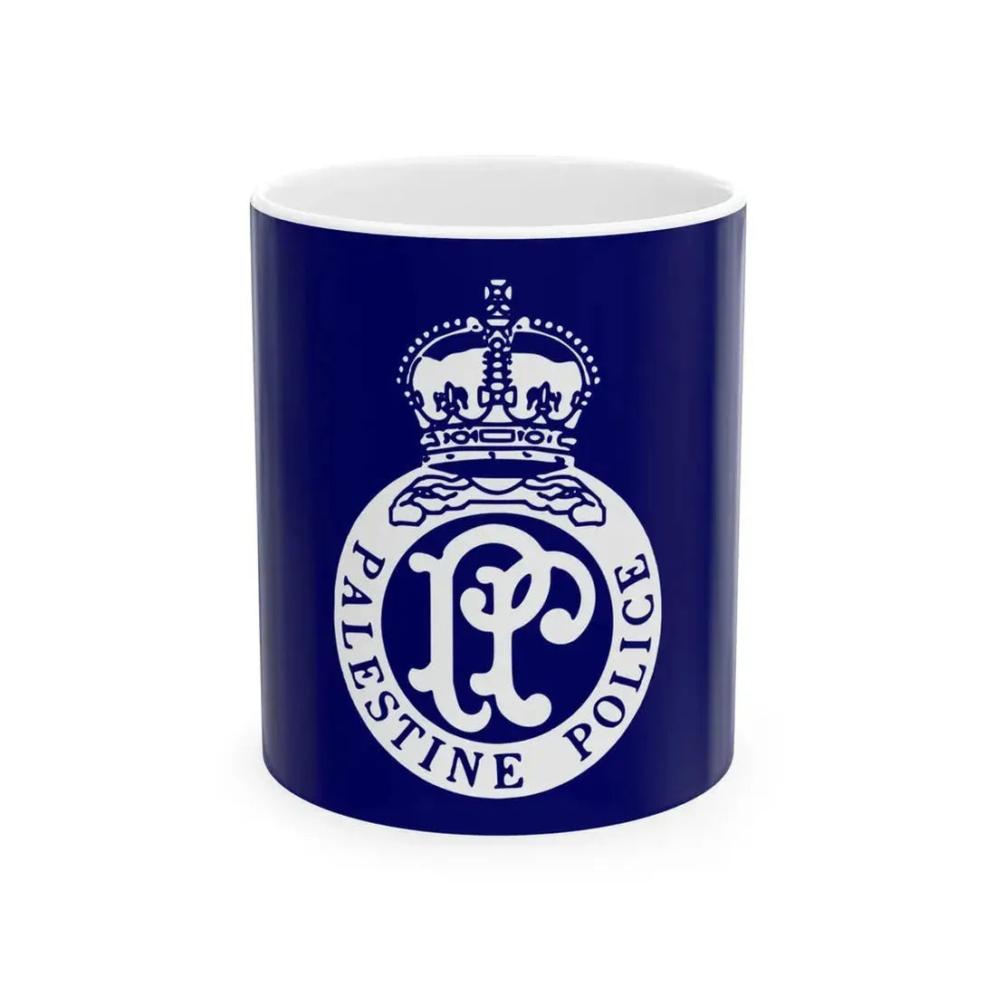 Flag of the British Mandate Police (Israel) White Coffee Mug 11oz - Go Mug Yourself