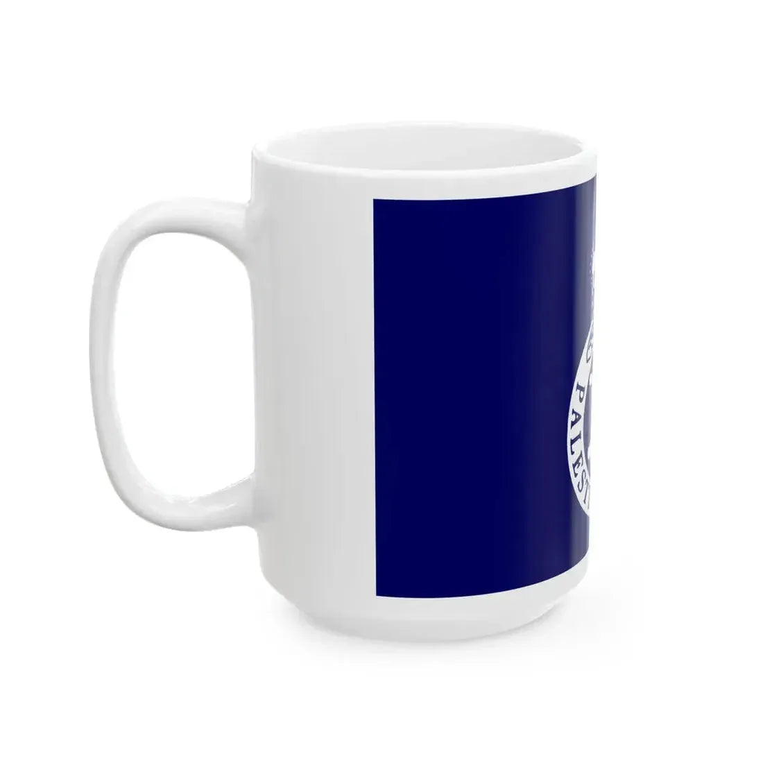 Flag of the British Mandate Police (Israel) White Coffee Mug - Go Mug Yourself