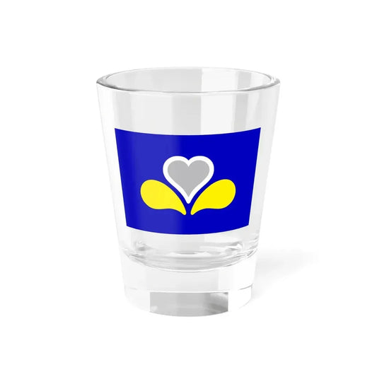Flag of the Brussels Capital Region 2 Belgium - Shot Glass 1.5oz 1.5oz - Go Mug Yourself