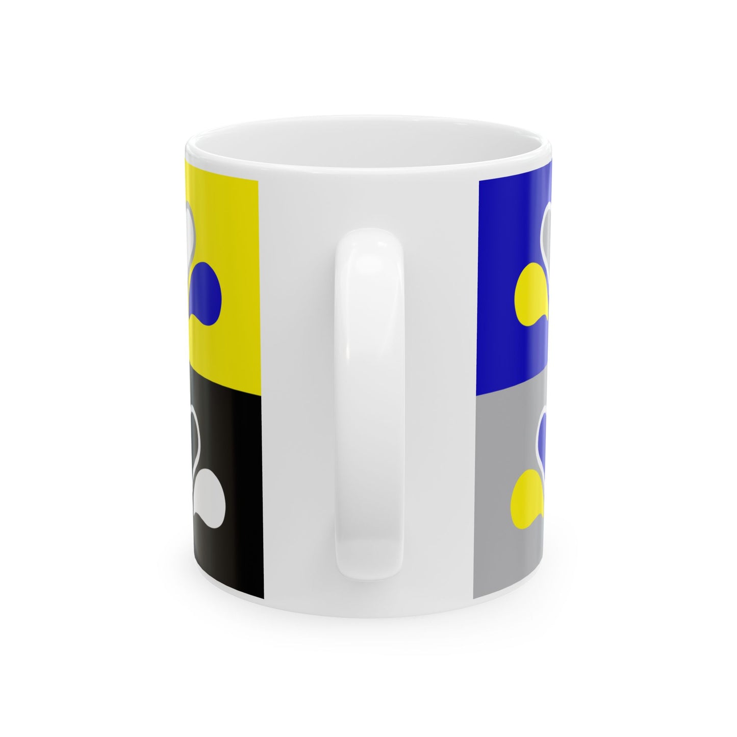 Flag of the Brussels-Capital Region all Variants (Belgium) White Coffee Mug-Go Mug Yourself