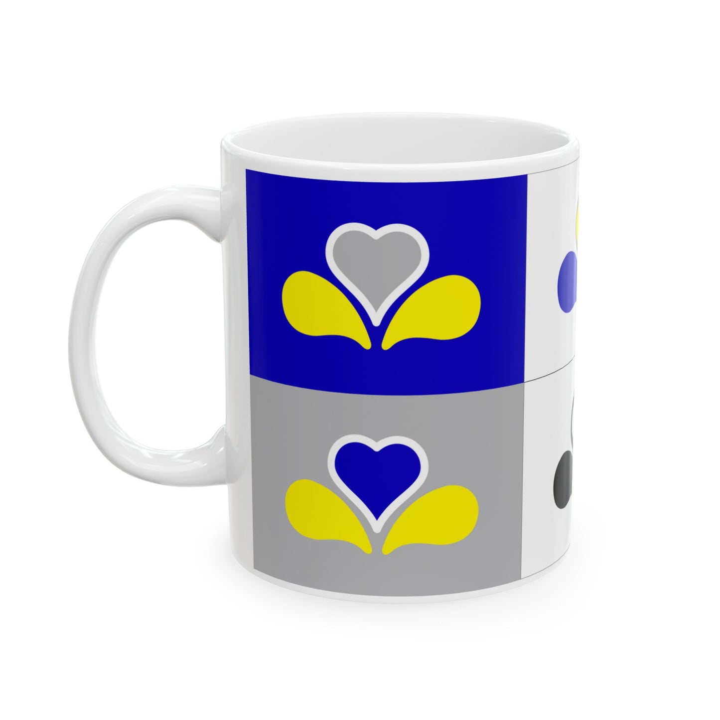 Flag of the Brussels-Capital Region all Variants (Belgium) White Coffee Mug-Go Mug Yourself