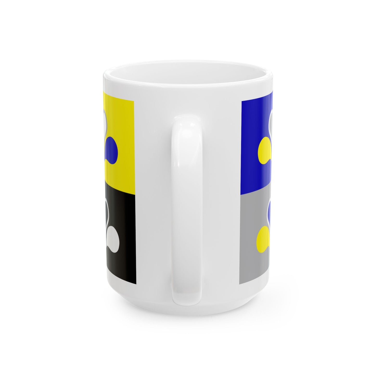 Flag of the Brussels-Capital Region all Variants (Belgium) White Coffee Mug-Go Mug Yourself