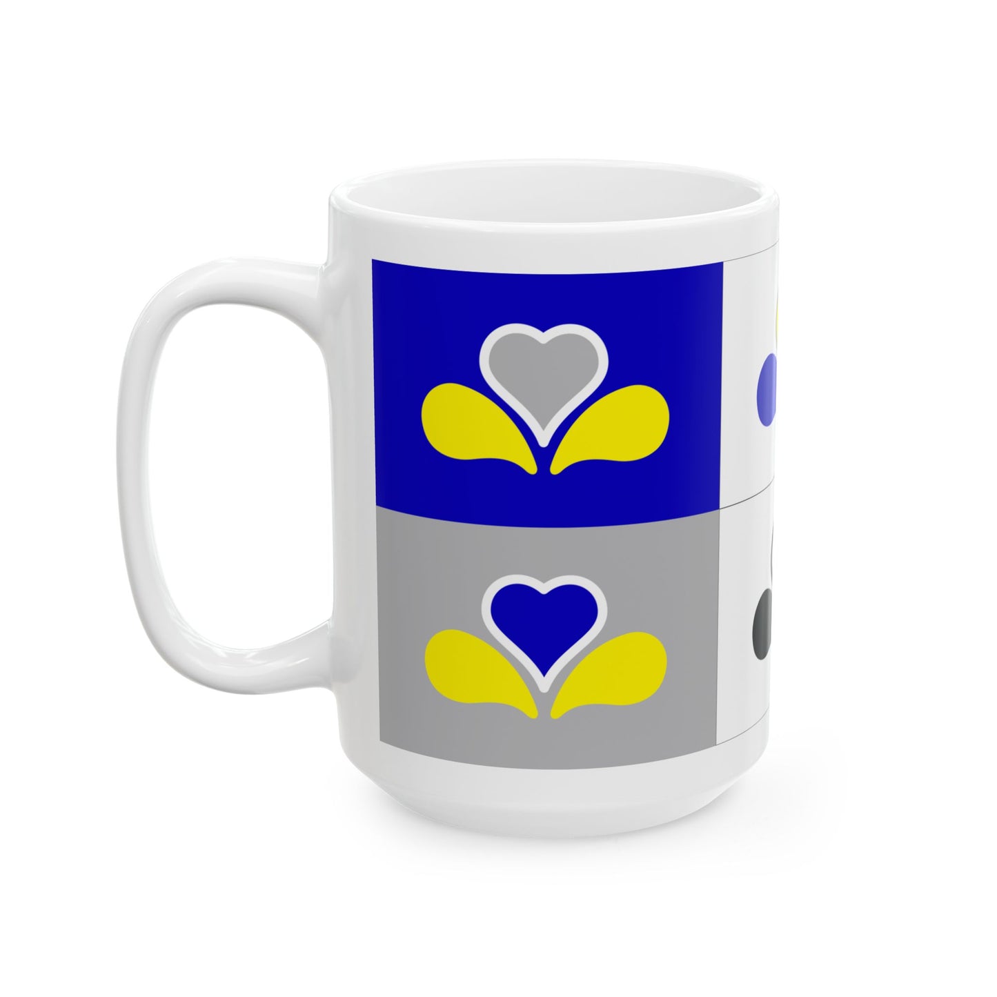 Flag of the Brussels-Capital Region all Variants (Belgium) White Coffee Mug-Go Mug Yourself