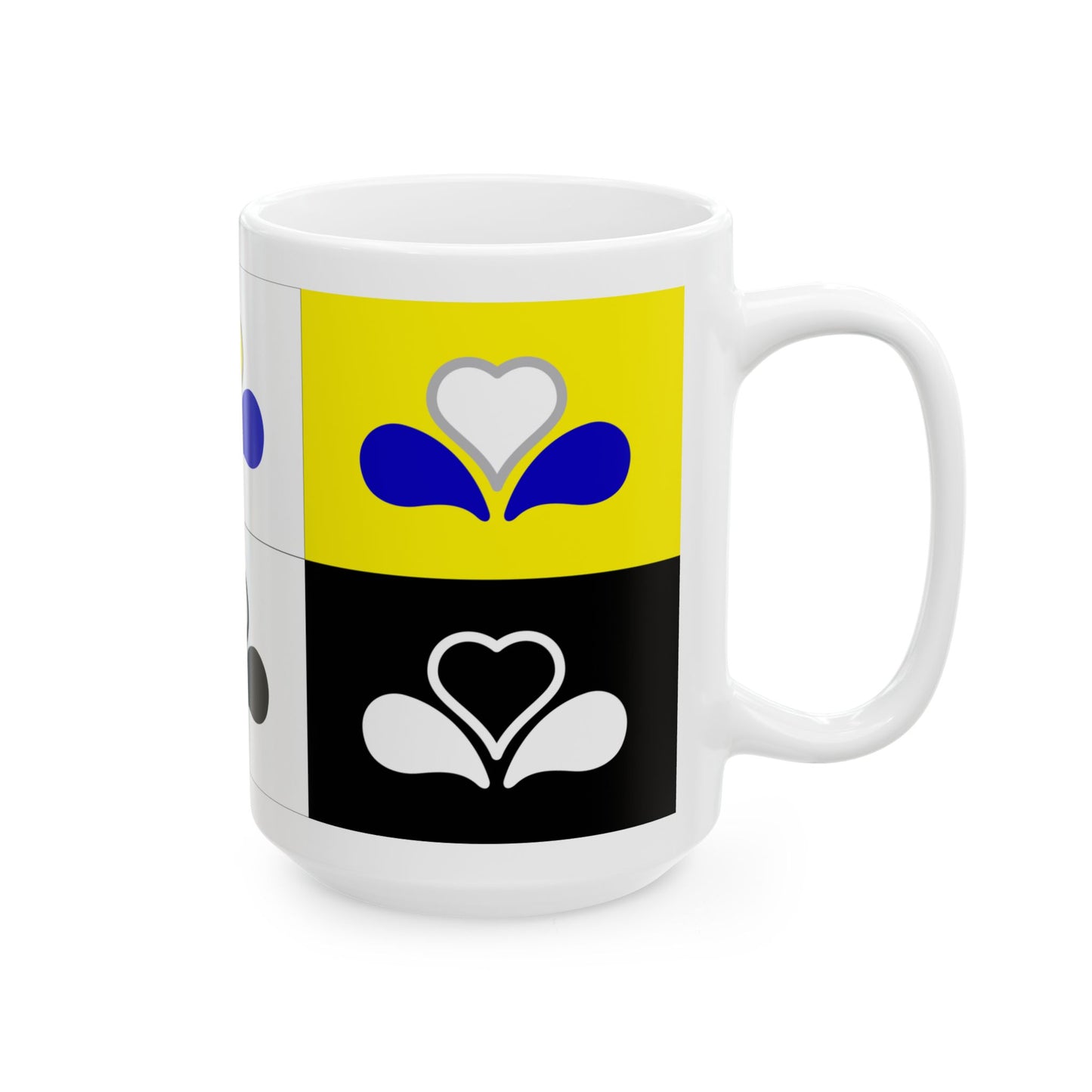 Flag of the Brussels-Capital Region all Variants (Belgium) White Coffee Mug-Go Mug Yourself