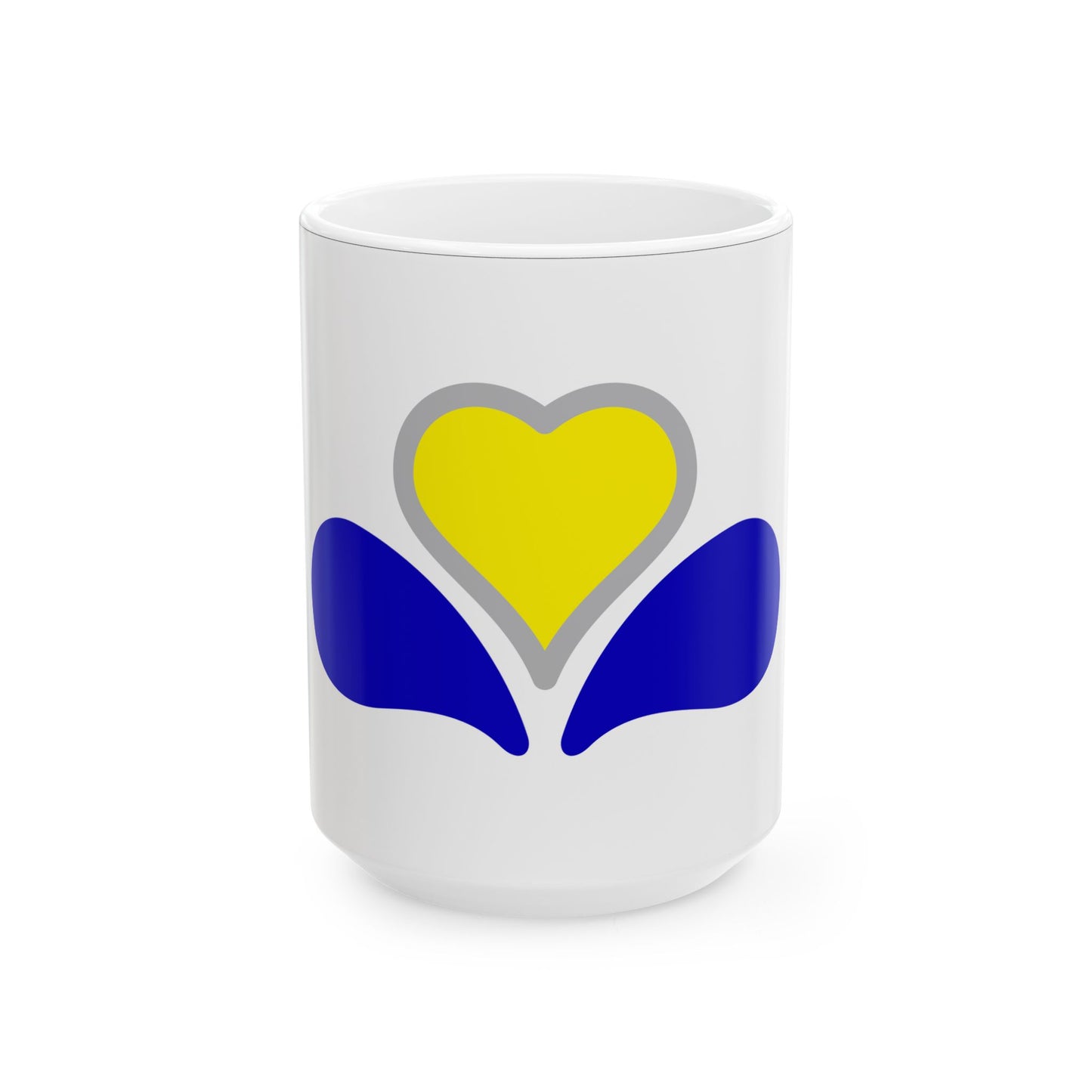Flag of the Brussels-Capital Region Variant 2 (Belgium) White Coffee Mug-15oz-Go Mug Yourself