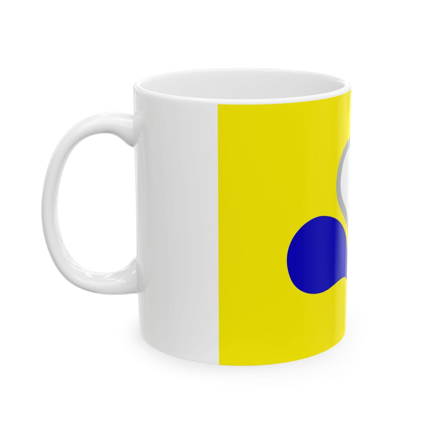 Flag of the Brussels-Capital Region Variant 3 (Belgium) White Coffee Mug-Go Mug Yourself