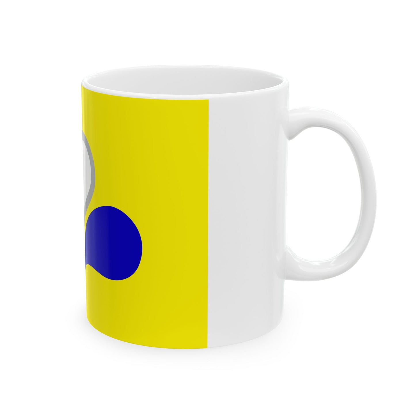 Flag of the Brussels-Capital Region Variant 3 (Belgium) White Coffee Mug-Go Mug Yourself