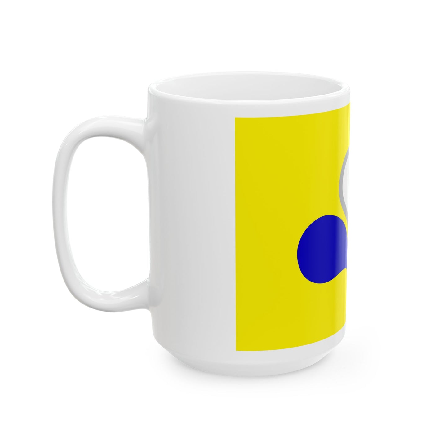 Flag of the Brussels-Capital Region Variant 3 (Belgium) White Coffee Mug-Go Mug Yourself