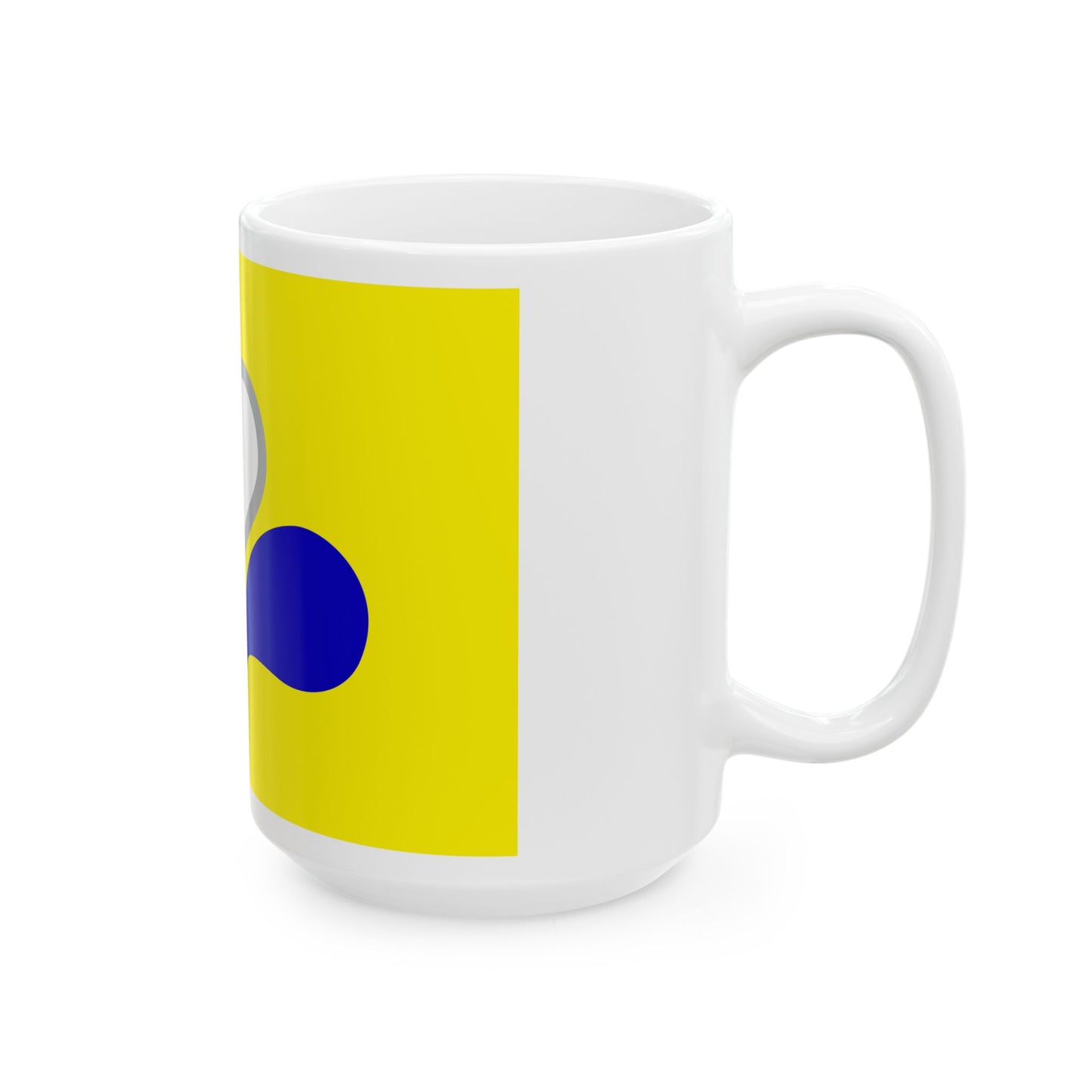 Flag of the Brussels-Capital Region Variant 3 (Belgium) White Coffee Mug-Go Mug Yourself