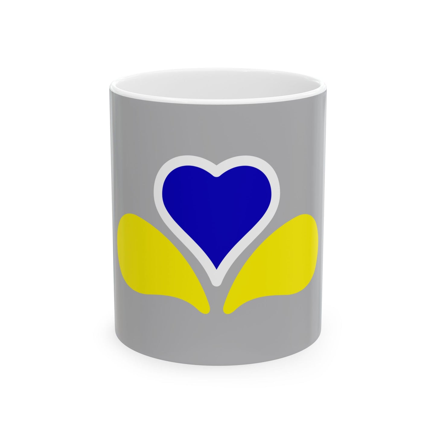 Flag of the Brussels-Capital Region Variant 4 (Belgium) White Coffee Mug-11oz-Go Mug Yourself