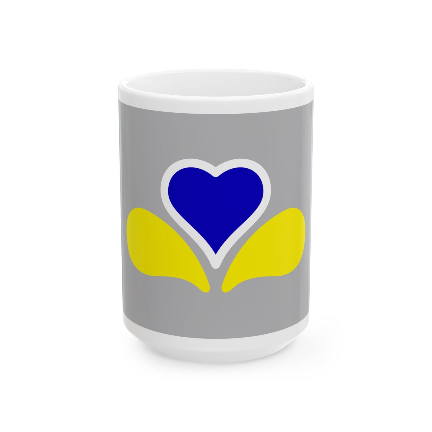Flag of the Brussels-Capital Region Variant 4 (Belgium) White Coffee Mug-15oz-Go Mug Yourself