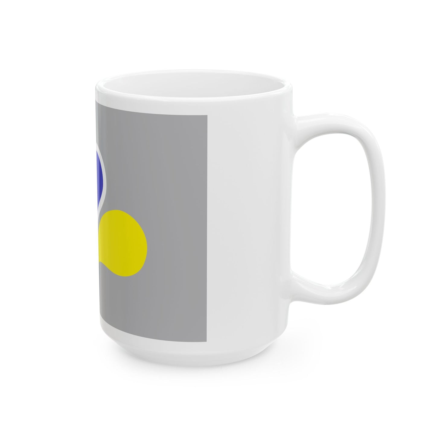 Flag of the Brussels-Capital Region Variant 4 (Belgium) White Coffee Mug-Go Mug Yourself