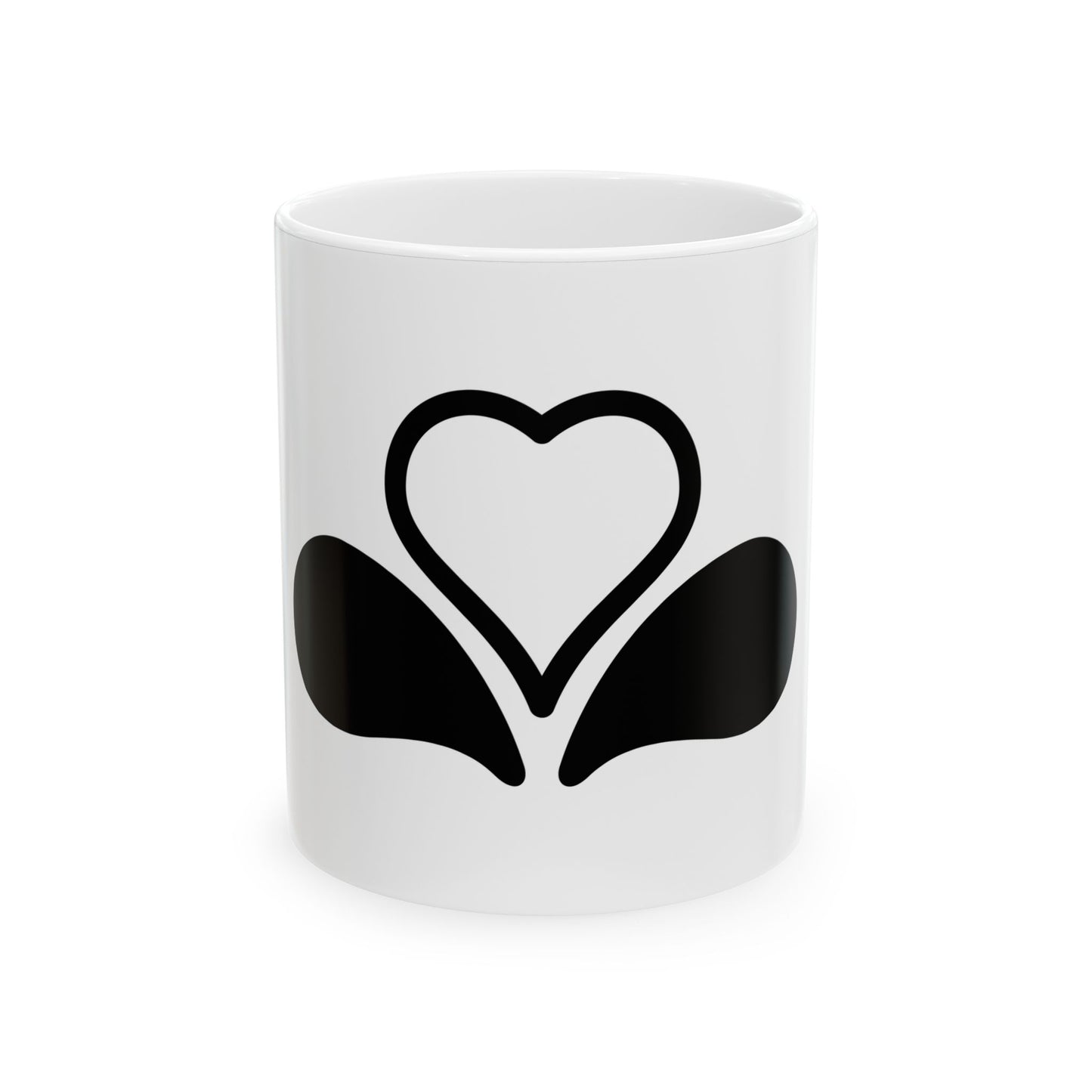 Flag of the Brussels-Capital Region Variant 5 (Belgium) White Coffee Mug-11oz-Go Mug Yourself