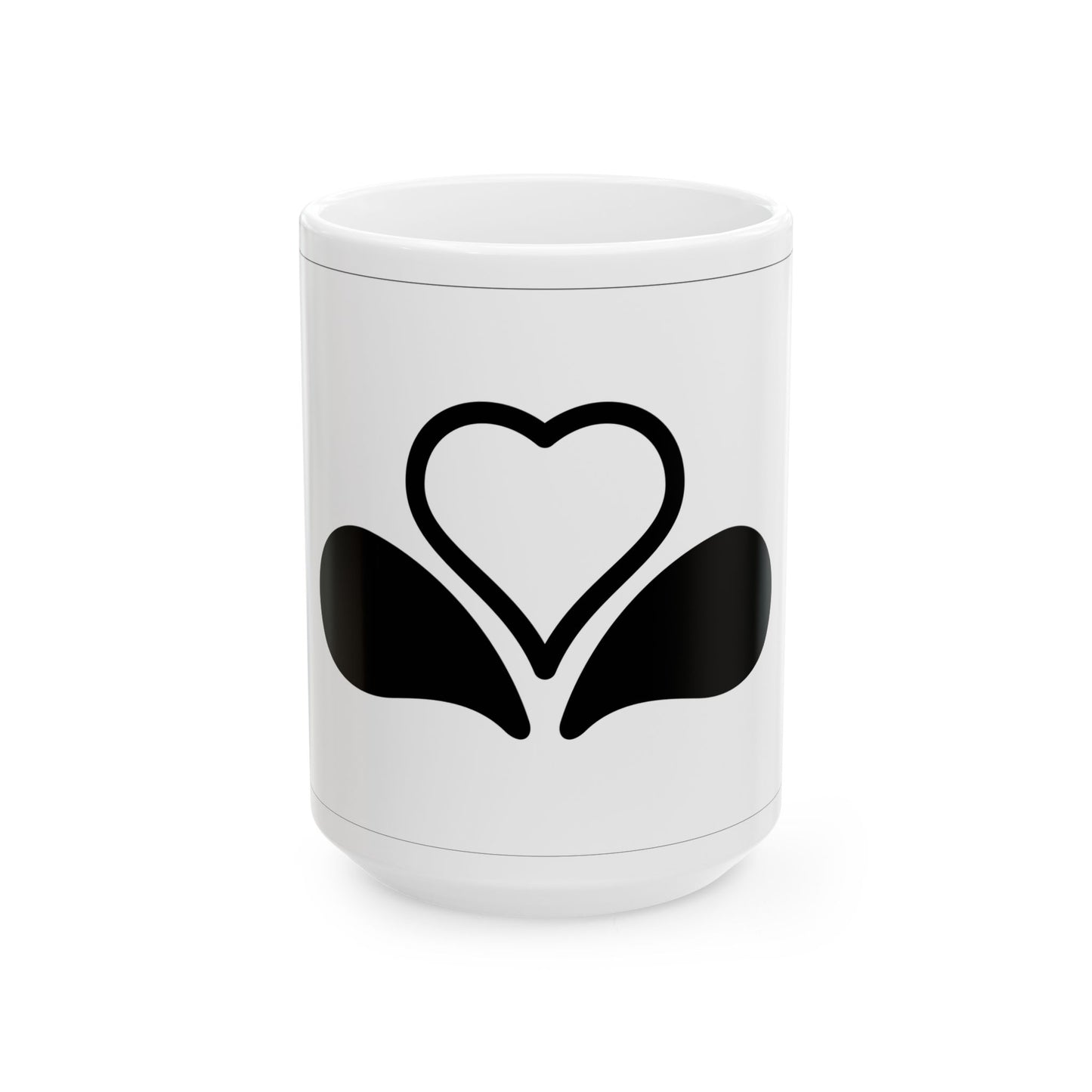 Flag of the Brussels-Capital Region Variant 5 (Belgium) White Coffee Mug-15oz-Go Mug Yourself