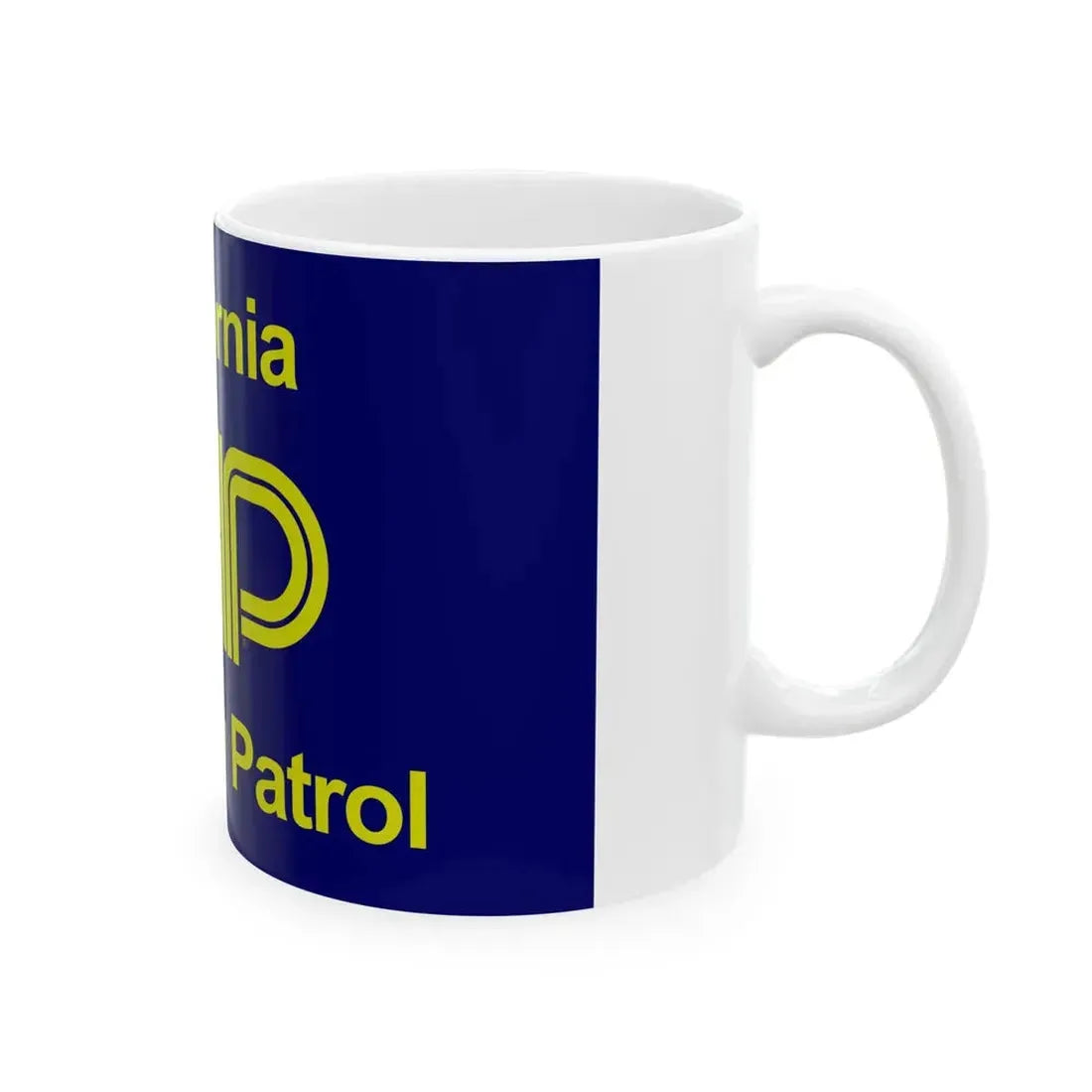 Flag of the California Highway Patrol (United States) White Coffee Mug - Go Mug Yourself